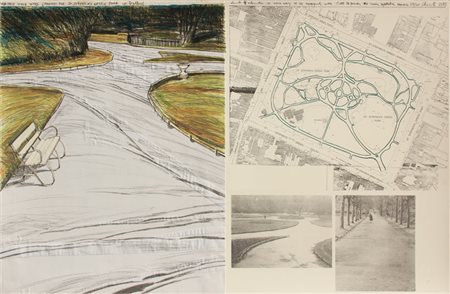 CHRISTO Javacheff Gabrovo 1935 Wrapped Walk Ways (Project for St. Stephen's...