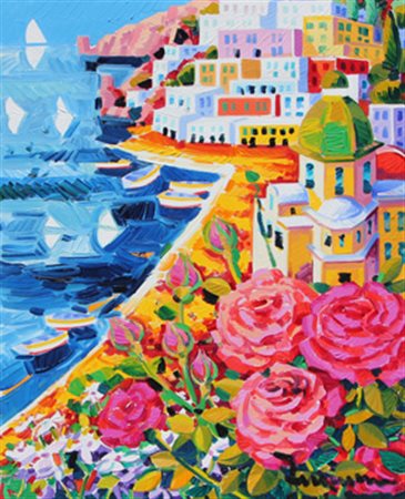 FACCINCANI Athos Peschiera del Garda (Vr) 1951 Tra luce e riflessi Positano,...