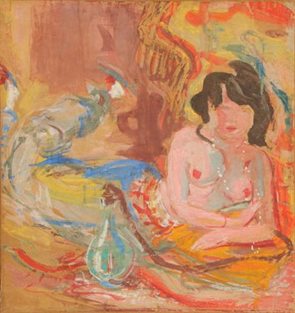 SPAZZAPAN Luigi Gradisca d’Isonzo 1889 - Torino 1958 Odalisca con collana,...