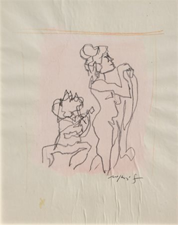 ROGNONI Franco Milano 1913 - Milano 1999 Senza titolo tecnica mista su carta...