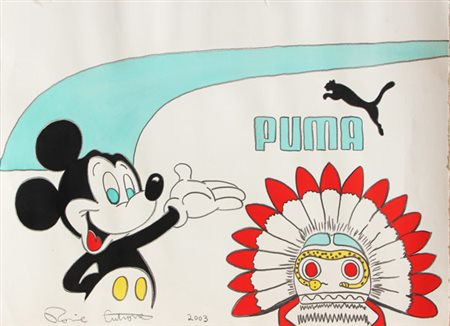 CUTRONE Ronnie New York, 1948 Senza titolo, 2003 tecnica mista su carta, cm....