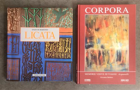 ANTONIO CORPORA E RICCARDO LICATA - Lotto unico di 2 cataloghi