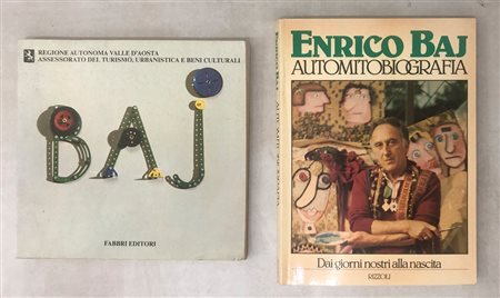ENRICO BAJ - Lotto unico di 2 cataloghi: