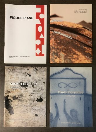 ARTE ITALIANA DEL DOPOGUERRA - Lotto unico di 4 cataloghi 