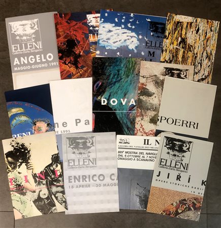 LOCANDINE D'ARTE - Lotto unico di 13 locandine illustrate edite in occasione delle seguenti esposizioni