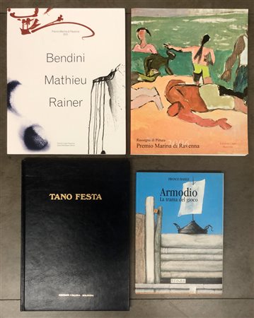 ARTE DEL DOPOGUERRA (FESTA, ARMODIO, BENDINI - MATHIEU - RAINER, AUTORI VARI) - Lotto unico di 4 cataloghi