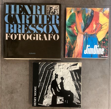 ARTISTI INTERNAZIONALI (DINE, MOORE, CARTIER BRESSON) - Lotto unico di 3 cataloghi