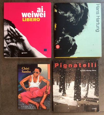 ARTE DEL DOPOGUERRA (PIGNATELLI, HARTUNG, SAMBA, WEIWEI) - Lotto unico di 4 cataloghi