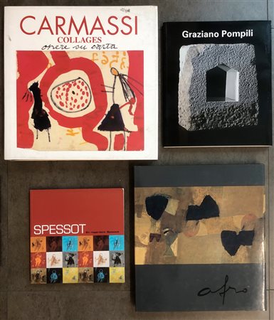 ARTE ITALIANA DEL DOPOGUERRA (CARMASSI, AFRO, POMPILI, SPESSOT) - Lotto unico di 4 cataloghi