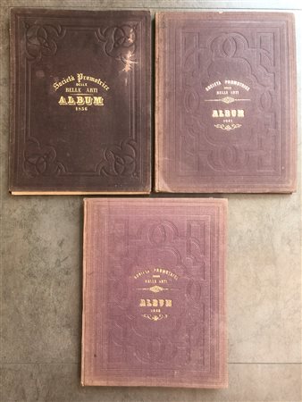 SOCIETÀ PROMOTRICE DELLE BELLE ARTI, TORINO - Lotto unico di 3 album editi dal Museo