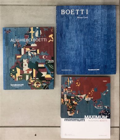 ALIGHIERO BOETTI - Lotto unico di 3 cataloghi