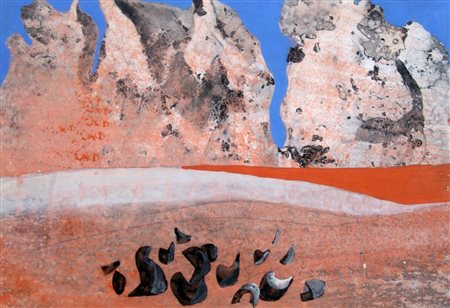 GIOVANNI CHECCHI, Roccie nel deserto, 1972