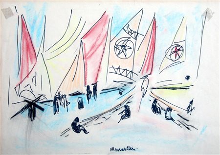 SANTE MONACHESI, senza titolo, c. 1960