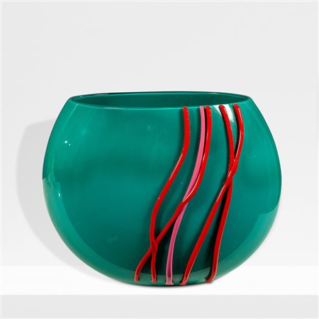 Gianni Versace, prod. VeniniMurano 200023x21x14,5 cm.vaso Rave vaso in vetro...