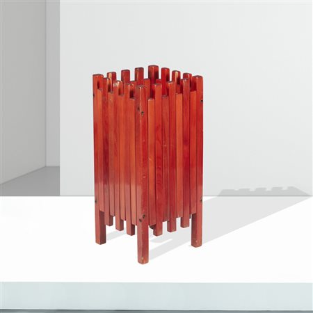 Ettore Sottsass, prod. Poltronovaanni 6056x25x25 cm.portaombrelli in legno...