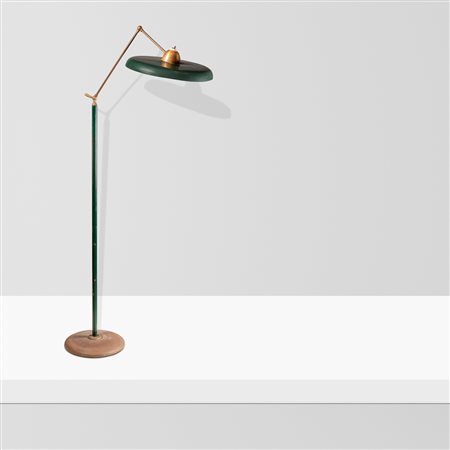 Arredoluce, attribuitaItalia, anni 50h, 161 cm.lampada da terra in ottone...