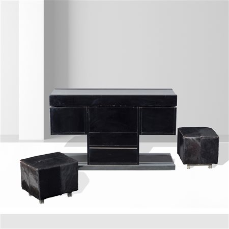 Willy Rizzo, prod. SabotItalia, anni 7074x120x40 cm.mobile bar, metallo...