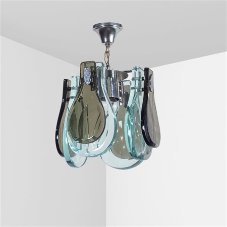 Cristal ArtItalia, anni 6040x25x25 cm.lampada a sospensione, struttura in...