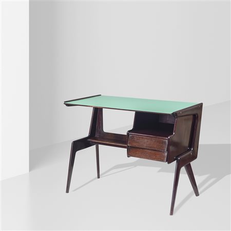 Manifattura italianaanni 6055,5x99x52 cm.scrivania in legno tinto e formica