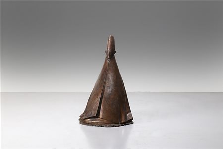 MANZU' GIACOMO (1908 - 1991) - Cardinale seduto.