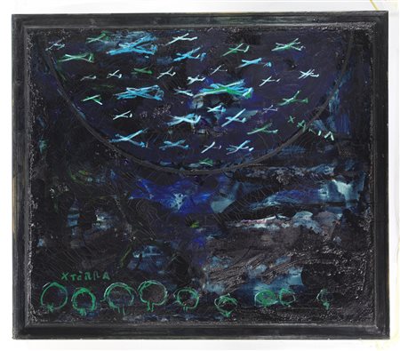 SCHIFANO MARIO (1934 - 1998) - Per l'amore del cielo (e terra).