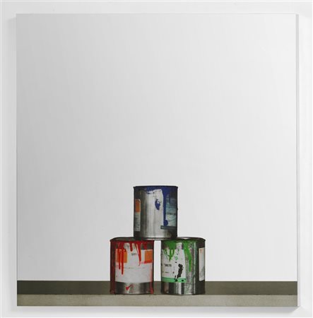 PISTOLETTO MICHELANGELO (n. 1933) - Tre barattoli -z.