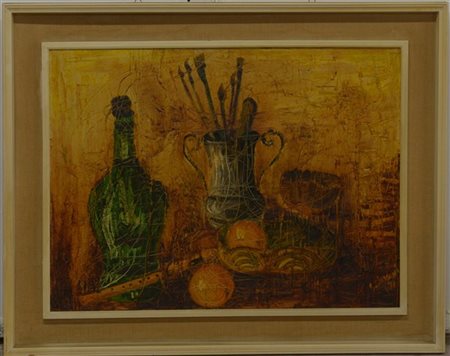 Silvani "Nature morta" olio su tela (cm 60x80) firmato e datato 1971 in basso a