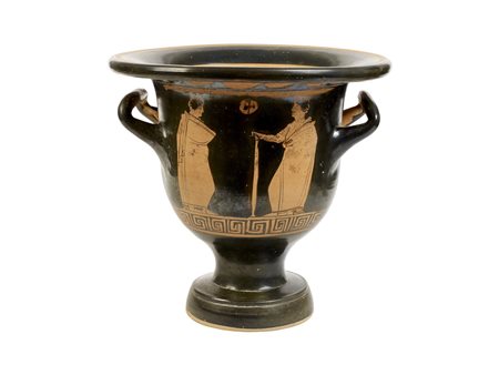 CRATERE A CAMPANA APULO DATAZIONE: metà IV sec. a. C. MATERIA E TECNICA:...