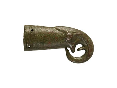 TERMINALE IN BRONZO DATAZIONE: III sec. a. C. MATERIA E TECNICA: bronzo fuso...