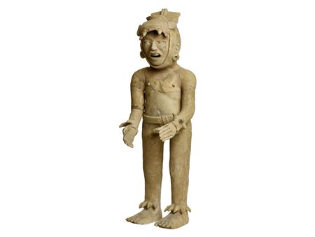 RARA STATUA DI XIPE TOTEC DATAZIONE 600-900 d. C. MATERIA E TECNICA:...