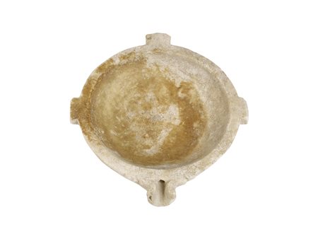 MORTAIO DATAZIONE: II-III sec. d. C. MATERIA E TECNICA: marmo bianco scolpito...