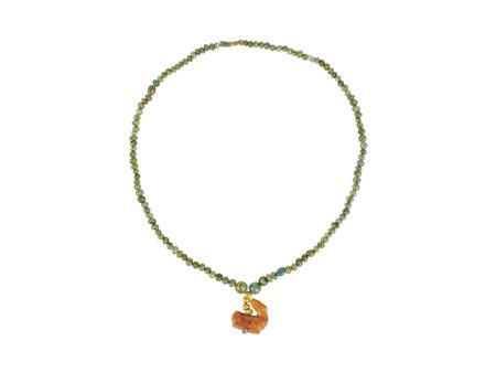 COLLANA EGIZIA DATAZIONE: II millennio a. C. MATERIA E TECNICA: giadeite e...