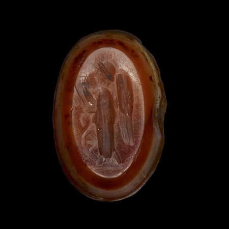 GEMMA INCISA ROMANA DATAZIONE: I-II sec. d. C. MATERIA E TECNICA: corniola...