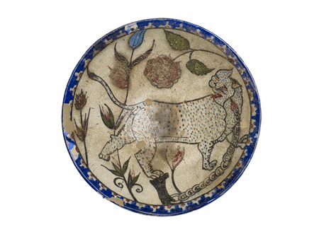 COPPA NISHAPUR DATAZIONE: XI-XII sec. d. C. MATERIA E TECNICA: maiolica...