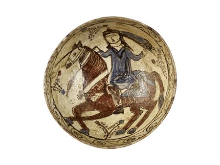 COPPA NISHAPUR DATAZIONE: XI-XIII sec. d. C. MATERIA E TECNICA: argilla...