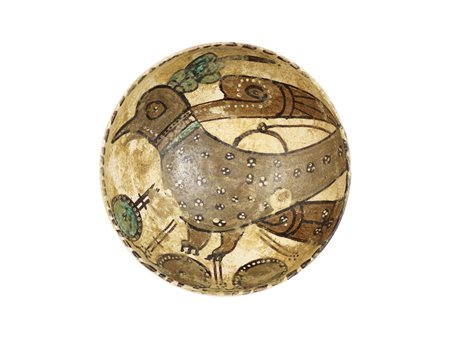 COPPA NISHAPUR DATAZIONE: XI-XIII sec. d. C. MATERIA E TECNICA: argilla...