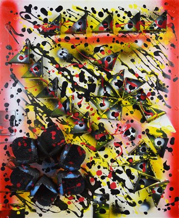 Dalila Crotti IKEA II tecnica mista su tavola, cm 57x46 sul retro: firma e...