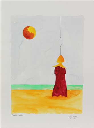 Piero Gianuzzi SENZA TITOLO tecnica mista su cartoncino Fabriano, cm 76x56...