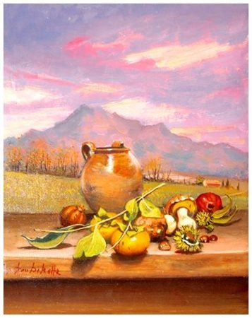 GIO DI BATTE 1944 Senza titolo 2008 Olio su tavola 30 x 24. Firma in b. a s.;...