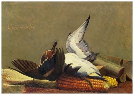 VALENTINO GHIGLIA 1903 - 1960 Senza titolo Olio su pannello 39,6 x 60,3....