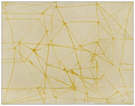 RICCARDO LICATA 1929 Composizione 1952 Inchiostro su carta intelata 18 x 22....