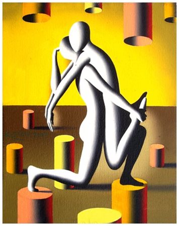MARK KOSTABI 1960 Bipolarity 2009 Olio su tela 30 x 25. Firma e data a s. al...
