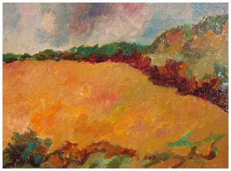 ADRIANA PINCHERLE 1909 - 1996 Senza titolo 1979 Olio su tela 30 x 40. Firma...