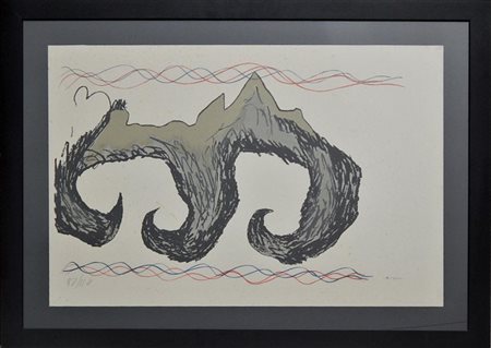 Franco Angeli SENZA TITOLO serigrafia, cm 50x70 firma es.87/120 L'opera...