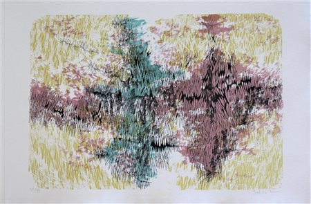 Yoshiko Noma HAGOROMO litografia, cm 26,5x40 firma es.50/99 eseguita nel 1967...