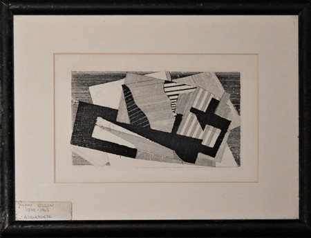Jacques Villon ZODIAQUE acquaforte, cm misure lastra 10x17cm misure cornice...