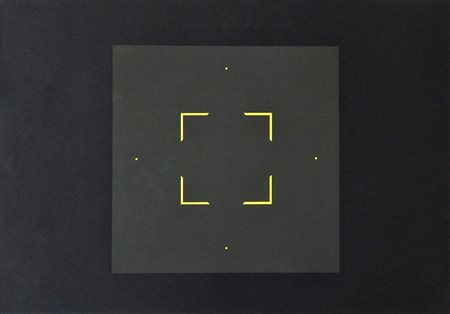 Mario Ballocco SENZA TITOLO serigrafia, cm 49,5x70 firma e data al retro...