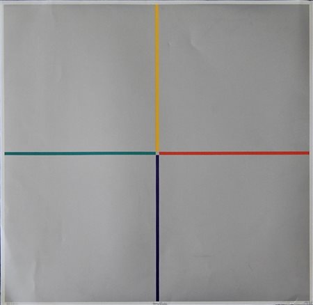 Jorrit Tornquist SENZA TITOLO serigrafia, cm 48x48 es. 81/100 firma...