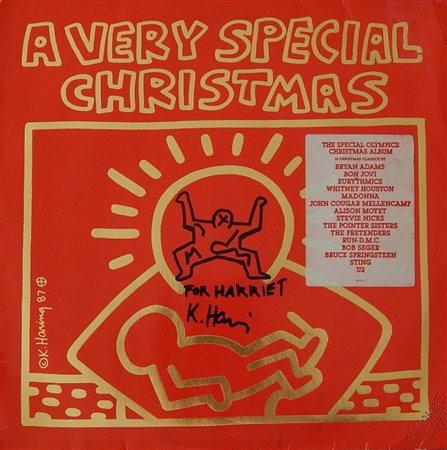Keith Haring A VERY SPECIAL CHRISTMAS Disco in vinile con copertina in...