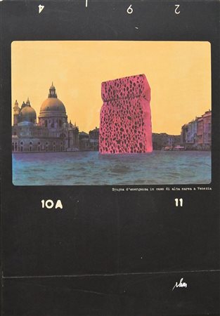Fabrizio Plessi SPUGNA D'EMERGENZA IN CASO DI ALTA MAREA A VENEZIA...